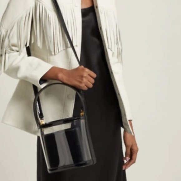 STAUD Bissett Translucent Crossbody Bucket Bag - Picture 15 of 16